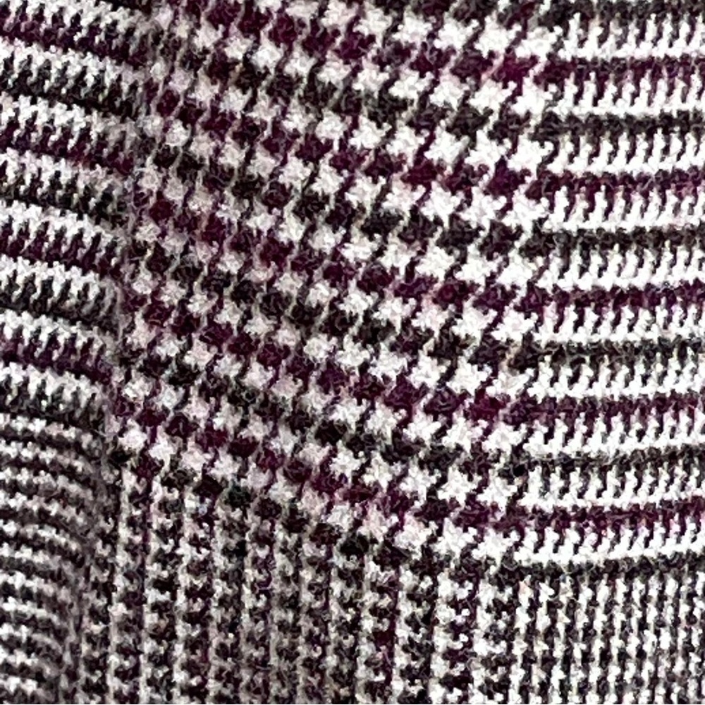 Banana Republic Wideleg Plaid Houndstooth Pleated Pant Sz-2 Academia OfficeSiren - Picture 10 of 14